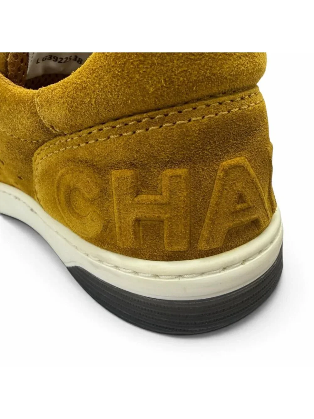 Chanel CC Logo Suede Leather Low-Top Sneakers Brown